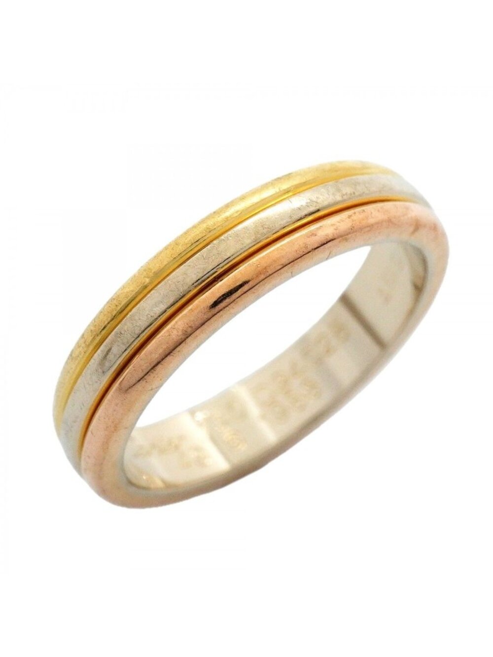 Cartier Ring Vendome 18k Yellow Gold 18k White Pink